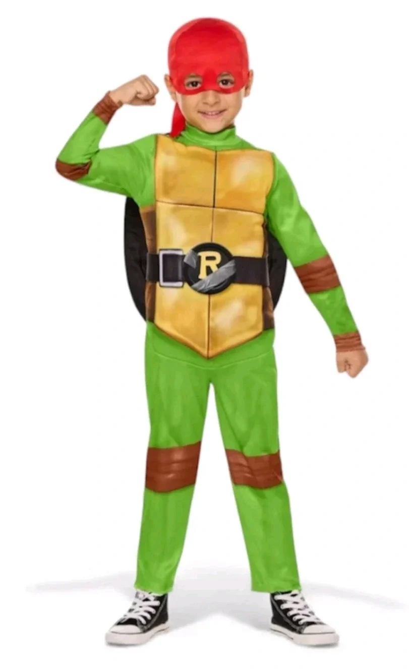 TMNT 4-in-1 Halloween Costume Shell Teenage Mutant Ninja Turtles Size S 4-6